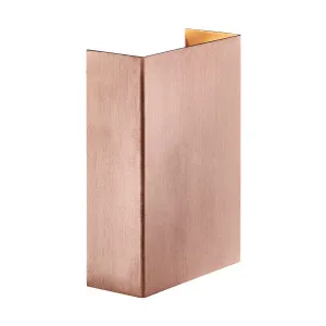 Nordlux Fold 10 Up/Down IP54 Wall Light Copper by Nordlux, a Outdoor Lighting for sale on Style Sourcebook