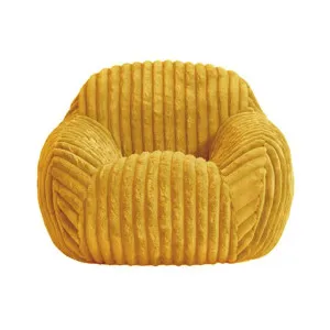 I AM FAKE Faux Fur Corduroy Kids Snug Chair, Amber by I AM FAKE, a Kids Chairs & Tables for sale on Style Sourcebook