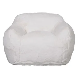 I AM FAKE Faux Fur Snug Chair, Large, White by I AM FAKE, a Chairs for sale on Style Sourcebook