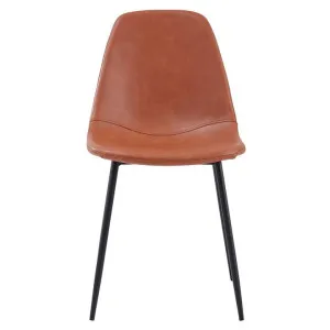 Luca Leatherette Dining Chair, Set of 2, Tan / Black by Room Life, a Dining Chairs for sale on Style Sourcebook