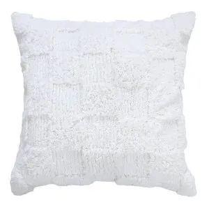 Chama Cushion White Cotton - 50cm x 50cm by James Lane, a Cushions, Decorative Pillows for sale on Style Sourcebook