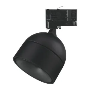 Moon Aluminium 3 Circuit Dimmabe LED Track Light, Tube Fascia, CCT, Black by Domus Lighting, a Spotlights for sale on Style Sourcebook