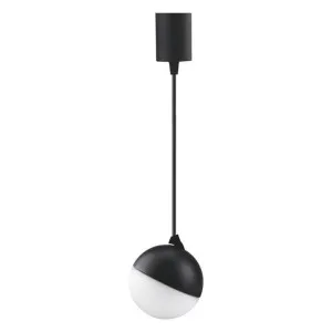 Moon Aluminium Dimmabe LED Pendant Light, Opal Fascia, CCT, Black by Domus Lighting, a Pendant Lighting for sale on Style Sourcebook