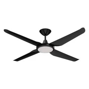 Motion DC Ceiling Fan with CCT LED Light, 130cm/52", Black by Domus Lighting, a Ceiling Fans for sale on Style Sourcebook