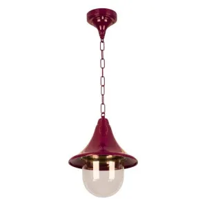 Monaco Italian Made IP43 Exterior Pendant Light, Burgundy by Domus Lighting, a Outdoor Lighting for sale on Style Sourcebook