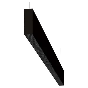 Max Aluminium Dimmable LED Linear Pendant Light, Narrow, 120cm, CCT, Black by Domus Lighting, a Pendant Lighting for sale on Style Sourcebook