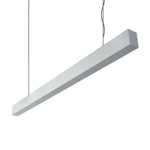 Max Aluminium LED Linear Pendant Light, Wide, 170cm, 3000K, Silver by Domus Lighting, a Pendant Lighting for sale on Style Sourcebook