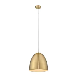 Melody Metal Pendant Light, Brushed Brass by Domus Lighting, a Pendant Lighting for sale on Style Sourcebook