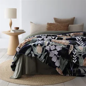 Bambury Protea Mink Blanket by null, a Blankets & Throws for sale on Style Sourcebook