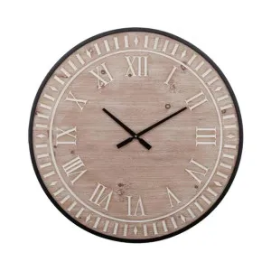 Lewis Round Wall Clock, 70cm by Coast To Coast Home, a Clocks for sale on Style Sourcebook