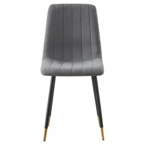 Fred Velvet Fabric Dining Chair, Grey by Brighton Home, a Dining Chairs for sale on Style Sourcebook