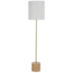 Chandi Wooden Base Floor Lamp by Coast To Coast Home, a Floor Lamps for sale on Style Sourcebook