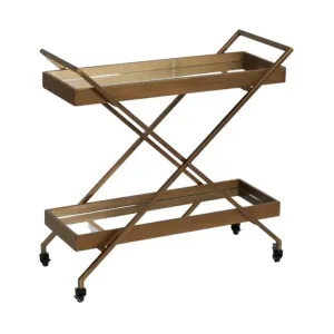 Carter Metal Bar Cart by Coast To Coast Home, a Sideboards, Buffets & Trolleys for sale on Style Sourcebook