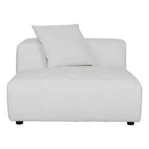 Rubin Sofa Chaise LHF in Het White by OzDesignFurniture, a Sofas for sale on Style Sourcebook