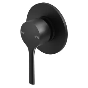 Vivid Slimline Oval SwitchMix Shower/Wall Mixer Trim Kit Matte Black by PHOENIX, a Shower Heads & Mixers for sale on Style Sourcebook