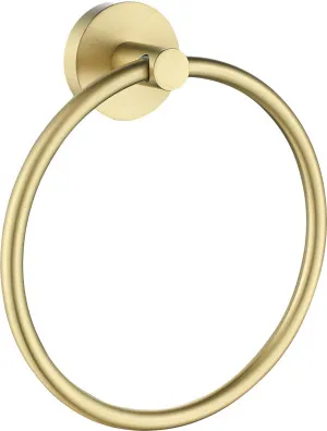 Goulburn Towel Ring Brushed Gold by ACL, a Towel Rails for sale on Style Sourcebook