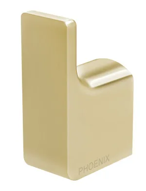 Gloss Robe Hook Brushed Gold by PHOENIX, a Shelves & Hooks for sale on Style Sourcebook