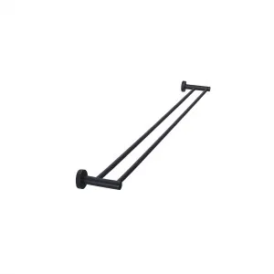 Round Towel Rail Double 900 Matte Black by Meir, a Towel Rails for sale on Style Sourcebook