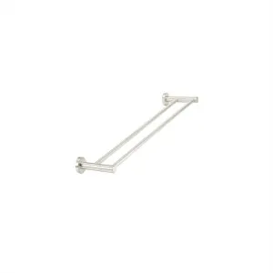 Round Towel Rail Double 600 Brushed Nickel by Meir, a Towel Rails for sale on Style Sourcebook