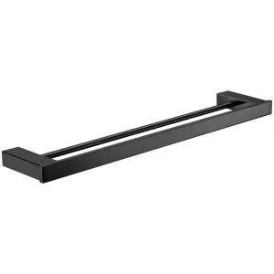 Suttor Towel Rail Double 750 Matte Black by NR, a Towel Rails for sale on Style Sourcebook