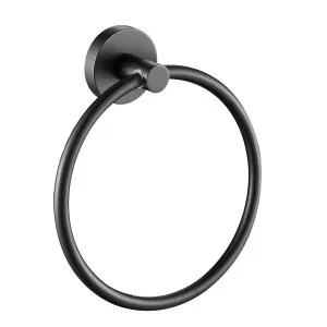 Goulburn Towel Ring Matte Black by ACL, a Towel Rails for sale on Style Sourcebook