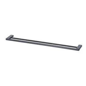 Madrid Towel Rail Double 800 Matte Black by Oliveri, a Towel Rails for sale on Style Sourcebook