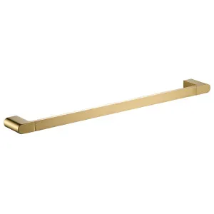 Flores Towel Rail Single 600 Brushed Gold by Ikon, a Towel Rails for sale on Style Sourcebook