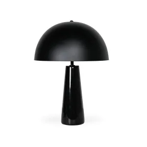 Mila Table Lamp - Black Marble - Black Shade by Darcy & Duke, a Table & Bedside Lamps for sale on Style Sourcebook