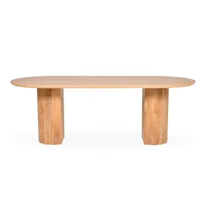 Hex - Oval Dining Table - Teak - Natural by Darcy & Duke, a Dining Tables for sale on Style Sourcebook
