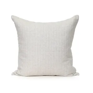 Textures Fabric Cushion - Sandy Pinstripe - 55 X 55 by Darcy & Duke, a Cushions, Decorative Pillows for sale on Style Sourcebook