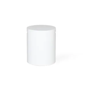Clifton Round Stool - white by Darcy & Duke, a Bar Stools for sale on Style Sourcebook