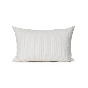 Cord Lumbar Cushion - Cream - Feather Fill by Darcy & Duke, a Cushions, Decorative Pillows for sale on Style Sourcebook