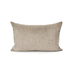 Cord Lumbar Cushion - Oatmeal - Feather Fill by Darcy & Duke, a Cushions, Decorative Pillows for sale on Style Sourcebook