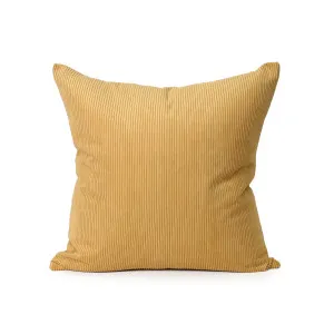 Cord Cushion - Ochre - Feather Fill by Darcy & Duke, a Cushions, Decorative Pillows for sale on Style Sourcebook