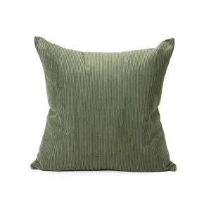 Cord Cushion - Military Green - Feather Fill by Darcy & Duke, a Cushions, Decorative Pillows for sale on Style Sourcebook