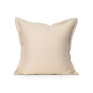 Elements Linen Cushion - Oatmeal - 55 X 55 - Feather Fill by Darcy & Duke, a Cushions, Decorative Pillows for sale on Style Sourcebook