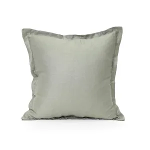 Elements Linen Cushion - Light Sage - 55 X 55 - Feather Fill by Darcy & Duke, a Cushions, Decorative Pillows for sale on Style Sourcebook
