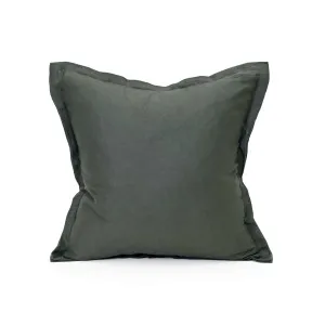 Elements Linen Cushion - Slate - 55 X 55 - Feather Fill by Darcy & Duke, a Cushions, Decorative Pillows for sale on Style Sourcebook