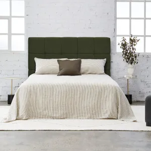 Cameron Bed Head - Forrest Green - Queen by Darcy & Duke, a Bed Heads for sale on Style Sourcebook
