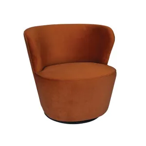 Coco Swivel Chair - Burnt Orange by Darcy & Duke, a Chairs for sale on Style Sourcebook