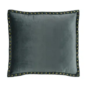 Essential Fine velvet Cushion - Steel by Darcy & Duke, a Cushions, Decorative Pillows for sale on Style Sourcebook