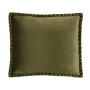 Essential Fine velvet Cushion - Olive by Darcy & Duke, a Cushions, Decorative Pillows for sale on Style Sourcebook