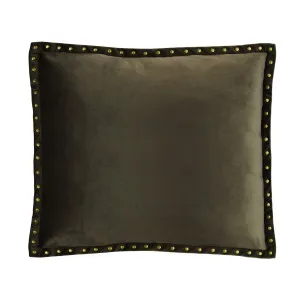 Essential Fine velvet Cushion - Charcoal Brown by Darcy & Duke, a Cushions, Decorative Pillows for sale on Style Sourcebook