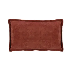 Essential Plush Velvet Lumbar Cushion - Burnt Copper by Darcy & Duke, a Cushions, Decorative Pillows for sale on Style Sourcebook