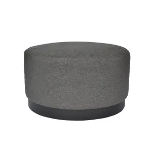Tribeca Medium Ottoman - Charcoal by Darcy & Duke, a Ottomans for sale on Style Sourcebook