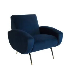 Kennedy Armchair - Navy by Darcy & Duke, a Chairs for sale on Style Sourcebook