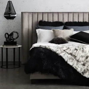 Lulu Bed - Charcoal - King by Darcy & Duke, a Bed Heads for sale on Style Sourcebook