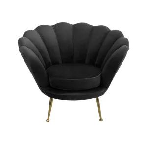 Shell Armchair - Black by Darcy & Duke, a Chairs for sale on Style Sourcebook