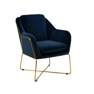 Milan Armchair - Navy by Darcy & Duke, a Chairs for sale on Style Sourcebook