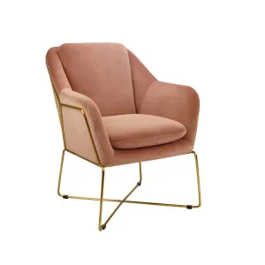 Milan Armchair - Blush by Darcy & Duke, a Chairs for sale on Style Sourcebook